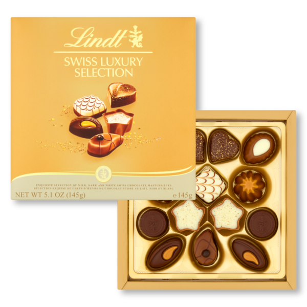 Lindt Swiss Luxury Selection Assorted Pralines 145g Box Luxury Gifting - Image 2