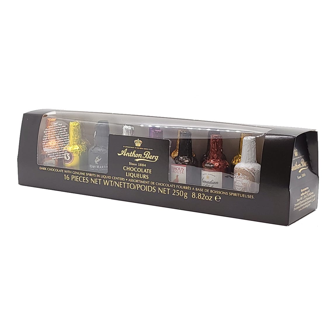 Anthon Berg Chocolate Liqueur Bottles Assorted Liqueurs 16-pc Bo