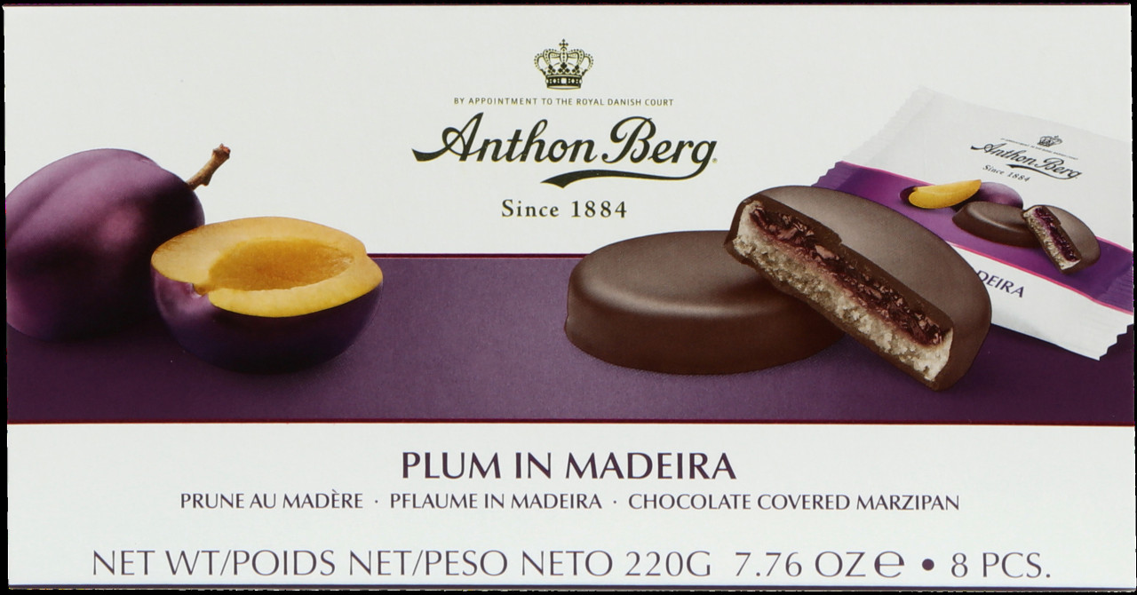 Anthon Berg Generous Portions Plum in Madeira 220g Box