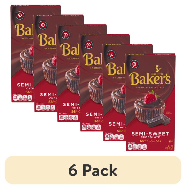 Baker's Semi-Sweet Baking Chocolate Bar 56% Cacao 113g - Image 3