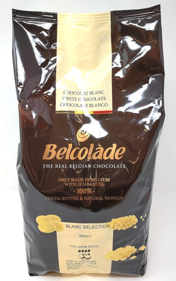 Belcolade Professional Couverture 28% White (Blanc Supérieur) 5kg Bag