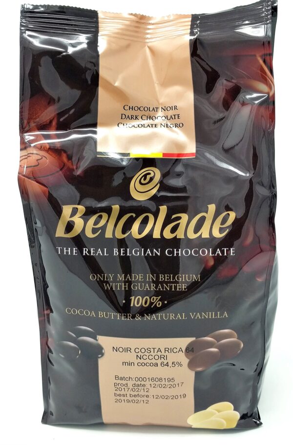 Belcolade Single Origin Couverture Costa Rica 64% Dark 1kg Bag - Image 2