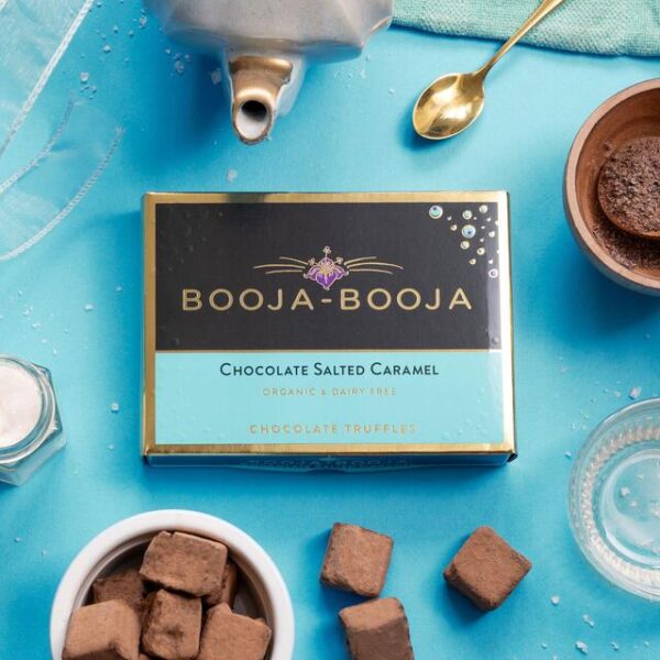 Booja-Booja Chocolate Salted Caramel Truffles Vegan 138g Box - Image 3