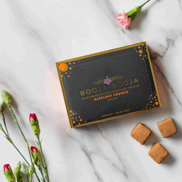 Booja-Booja Hazelnut Crunch Truffles Vegan 92g Box - Image 3