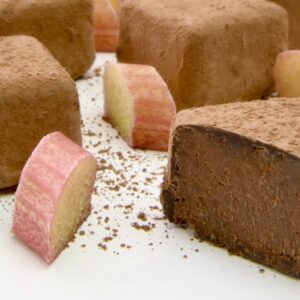 Booja-Booja Rhubarb & Vanilla Fool Truffles Vegan 92g Box