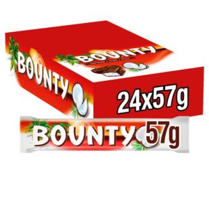 Bounty Dark Chocolate Bar Coconut Filled 57g (Twin