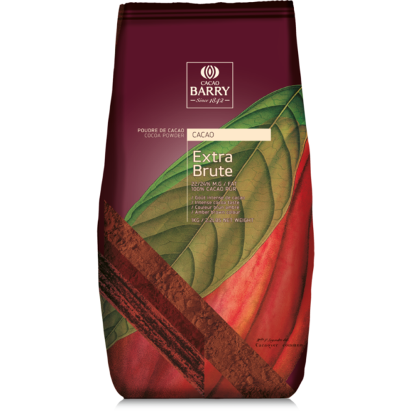 Cacao Barry Cocoa Powder Extra Brute (22-24% Fat) 1kg Tub - Image 2
