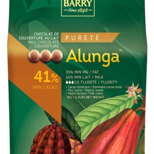 Cacao Barry Couverture Alunga 41% Milk 1kg Bag