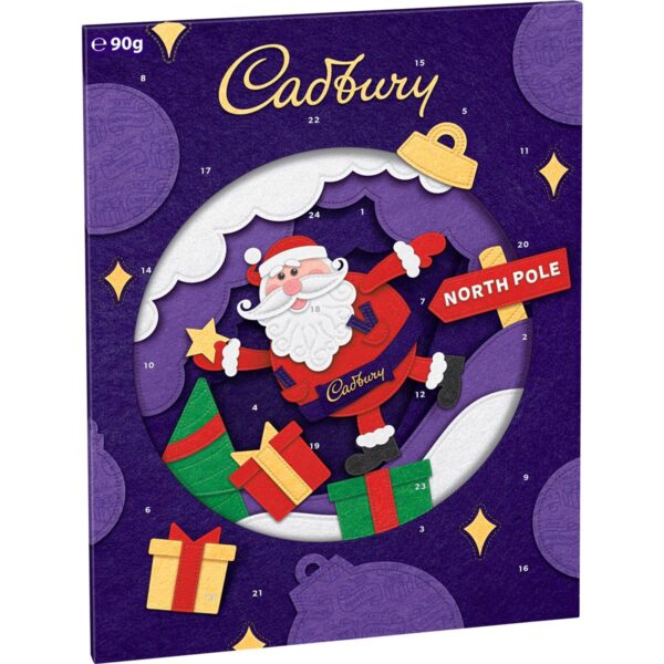 Cadbury Christmas Advent Calendar Milk Chocolate 90g - Image 4