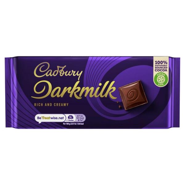 Cadbury Darkmilk Bar Original 85g - Image 2