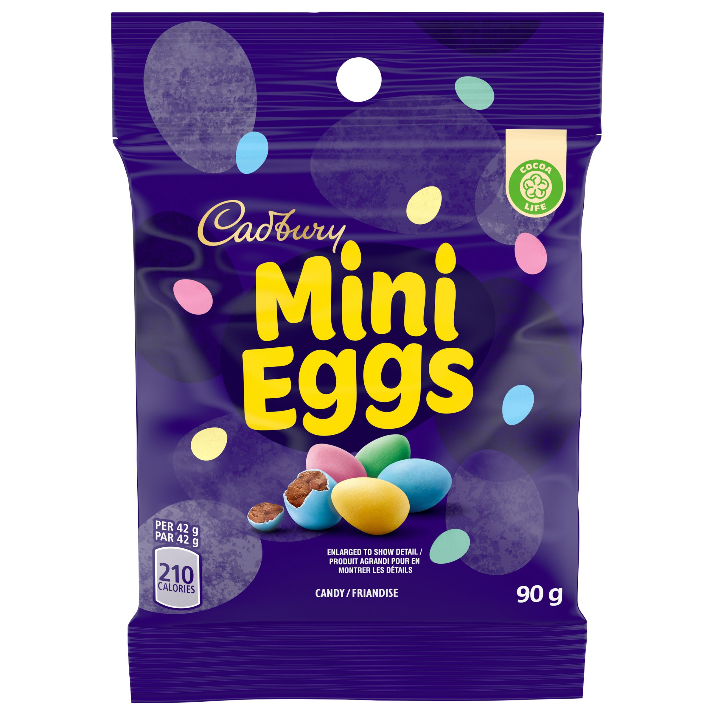 Cadbury Mini Eggs Solid Milk Chocolate in Shell 90g Bag Seasonal