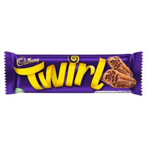Cadbury Twirl Bar Flaky Milk Chocolate 43g (Twin)