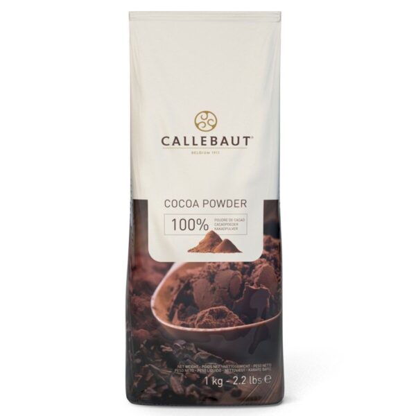 Callebaut Cocoa Powder "100% Cacao, High Fat (22-24%)" 1kg Tub - Image 3