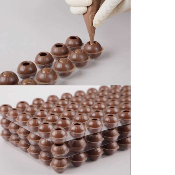 Callebaut Mona Lisa Chocolate Cups (for filling) 24-pc Tray Ingredients & Decorations - Image 2