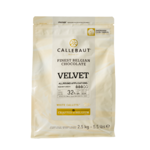 Callebaut Velvet 32% White Chocolate Callets 2.5kg Bag