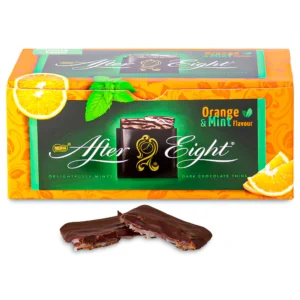 After Eight Orange & Mint Thins 200g Box: A Zesty Twist on a Classic Delight
