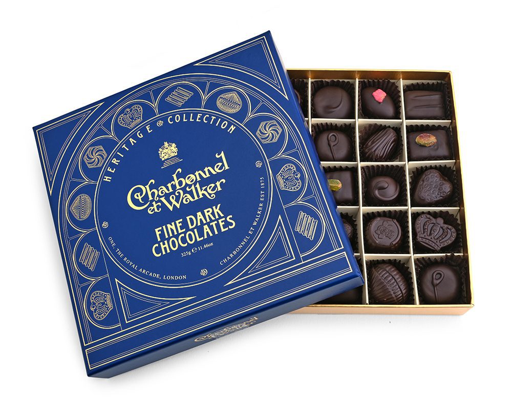 Charbonnel et Walker Dark Chocolate Truffles 120g Box Luxury Gifting