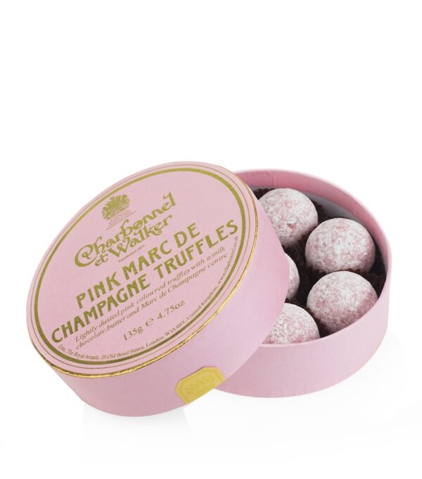 Charbonnel et Walker Pink Marc de Champagne Truffles 135g Box - Image 4