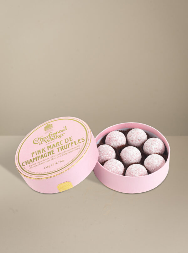Charbonnel et Walker Pink Marc de Champagne Truffles 135g Box - Image 3