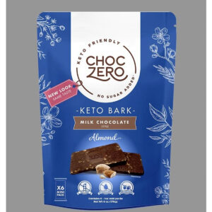 ChocZero Keto Bark Dark Chocolate with Almonds 170g Bag