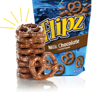 Flipz Milk Chocolate Covered Pretzels 141g Bag