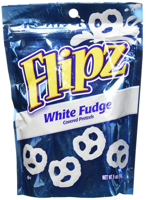 Flipz White Fudge Covered Pretzels 141g Bag - Image 3