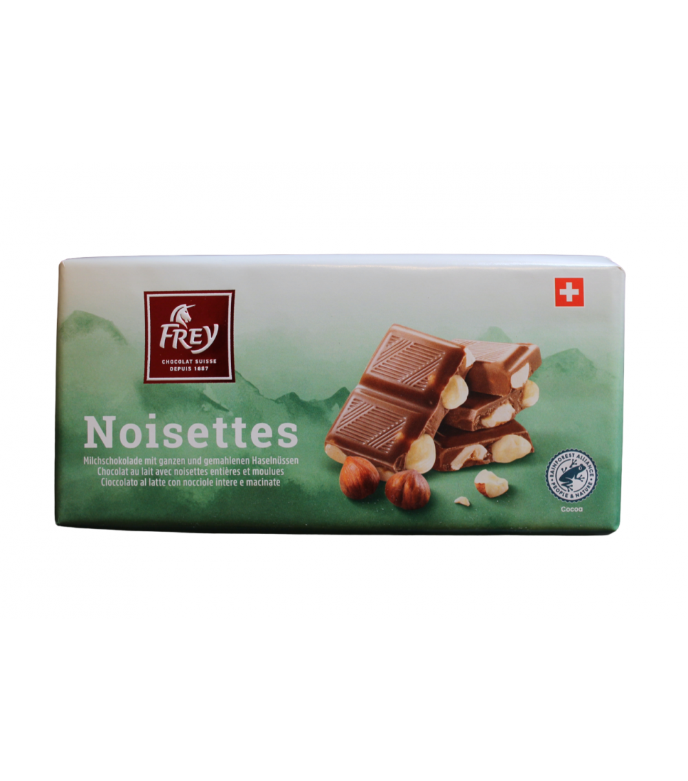 Frey Milk Chocolate with Whole Hazelnuts Bar 100g