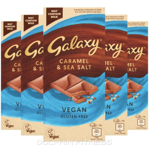 Galaxy Vegan Caramel & Sea Salt Bar 100g - Image 3