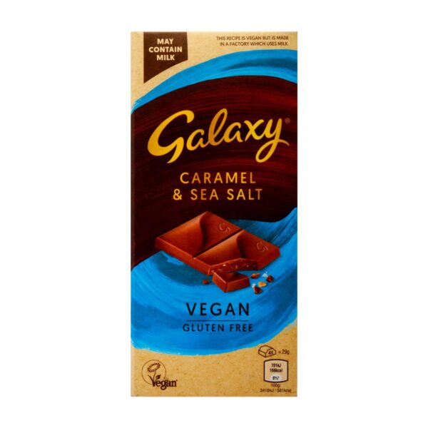 Galaxy Vegan Caramel & Sea Salt Bar 100g - Image 4