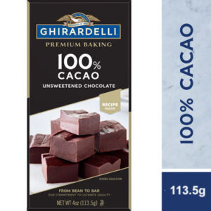 Ghirardelli Baking Bar 100% Cacao Unsweetened 113g