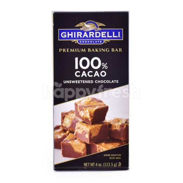 Ghirardelli Baking Bar 100% Cacao Unsweetened 113g - Image 2