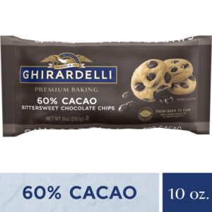 Ghirardelli Baking Chips 60% Bittersweet Chocolate 340g Bag