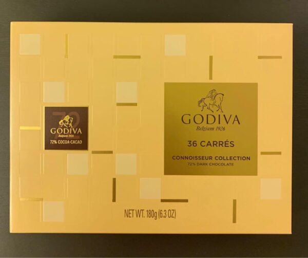Godiva Carrés 72% Dark Chocolate 36-pc Box - Image 3