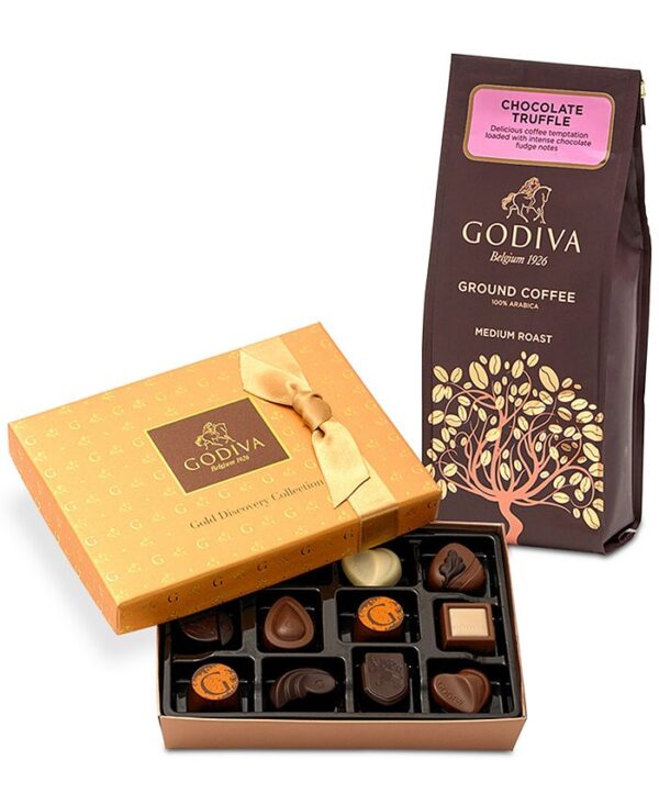 Godiva Gold Discovery Collection Assorted Pralines & Ganaches 12 pc Box