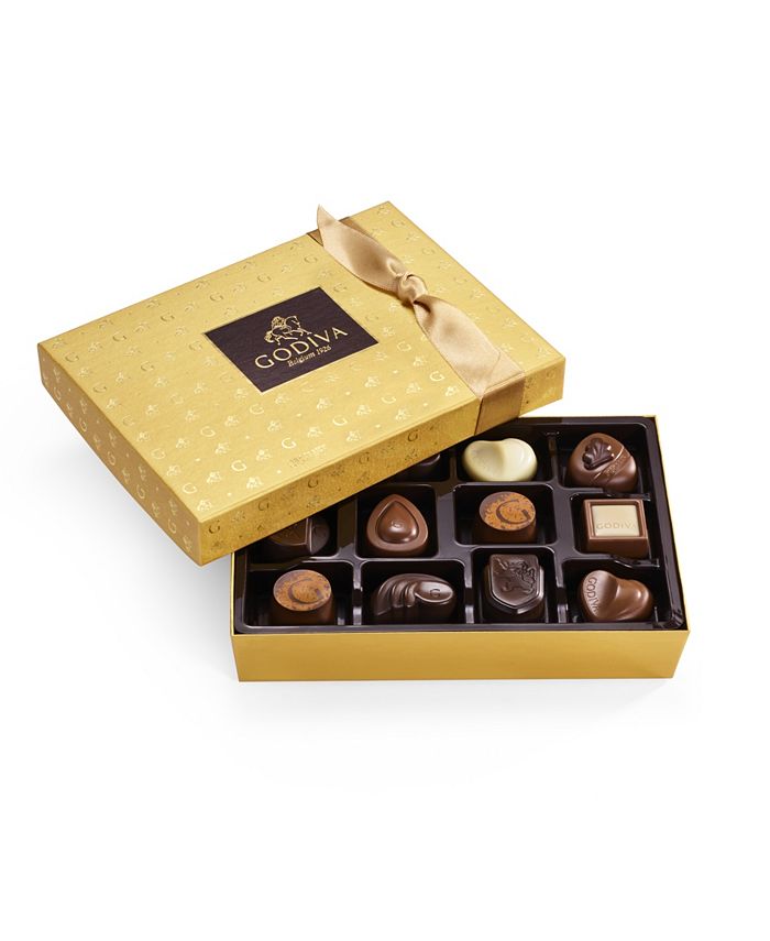 Godiva Gold Discovery Collection Assorted Pralines & Ganaches 12 pc Box - Image 2