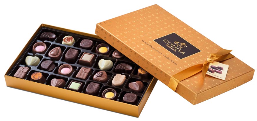 Godiva Gold Discovery Collection Assorted Pralines & Ganaches 12 pc Box - Image 4