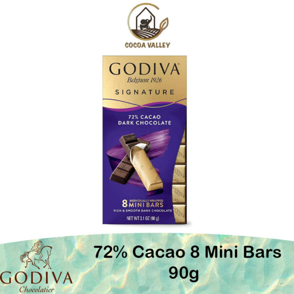 Godiva Signature Bar 72% Cacao Dark 90g - Image 2