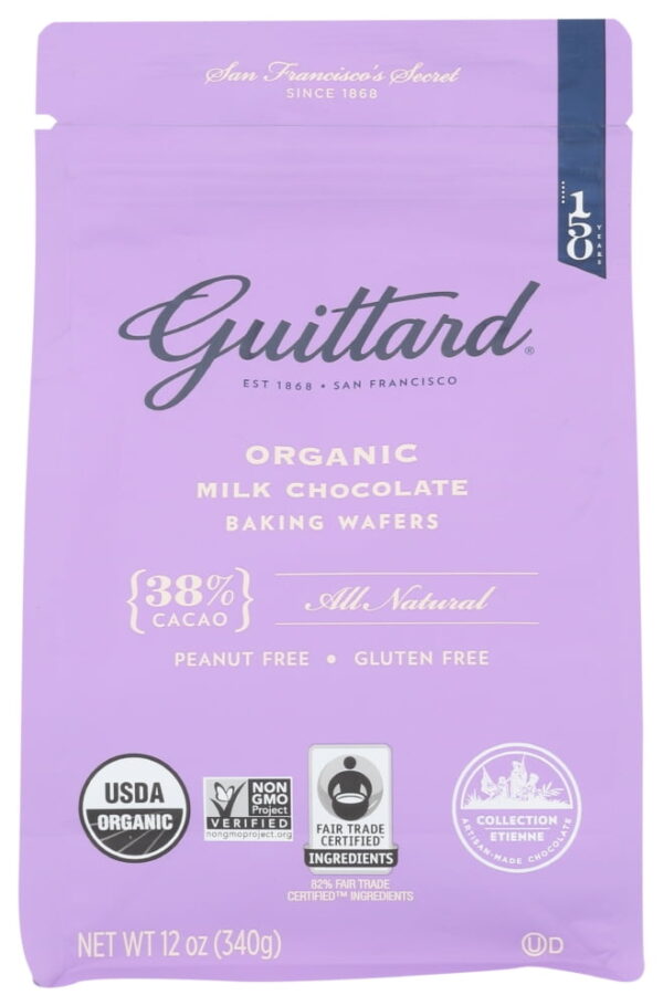 Guittard Baking Wafers 38% Cacao Milk Chocolate 2.5kg Bag - Image 3