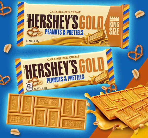 Hershey's Gold Bar Peanuts & Pretzels 39g