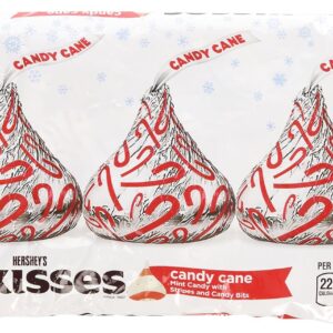 Hershey's Kisses Candy Cane (Mint & White Choc) 283g Bag