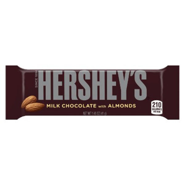 Hershey's Milk Chocolate with Almonds Bar Classic 41g - Image 4
