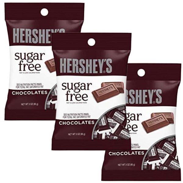 Hershey's Sugar-Free Milk Chocolate Bar 85g Bag of Miniatures - Image 4