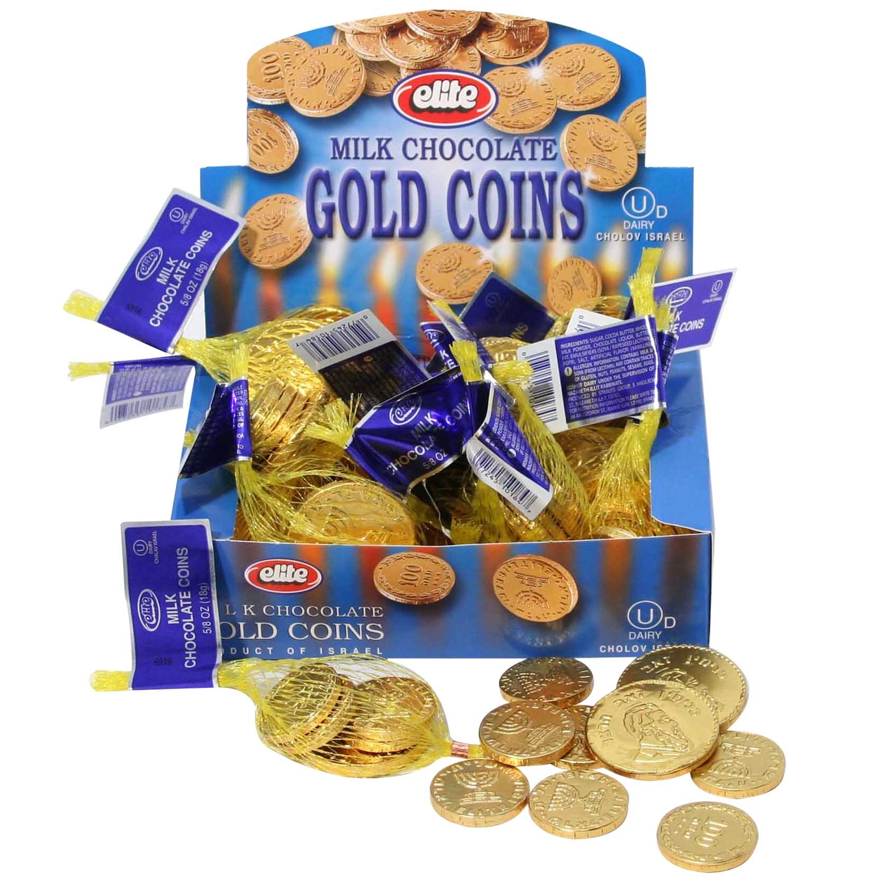 House Brand Chocolate Coins (Gelt) Milk Chocolate 75g Net Bag