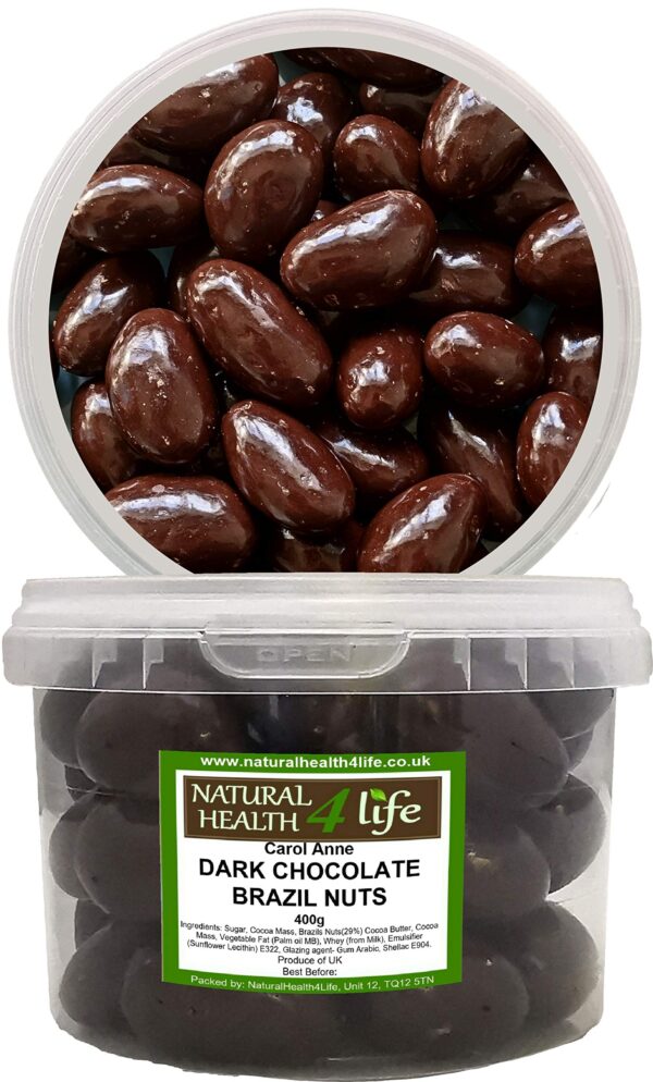 House Brand Chocolate Covered Brazil Nuts 500g Tub - Image 5