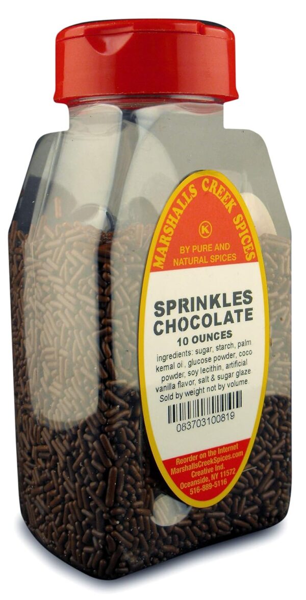 House Brand Chocolate Sprinkles (Jimmies) 250g Jar - Image 3
