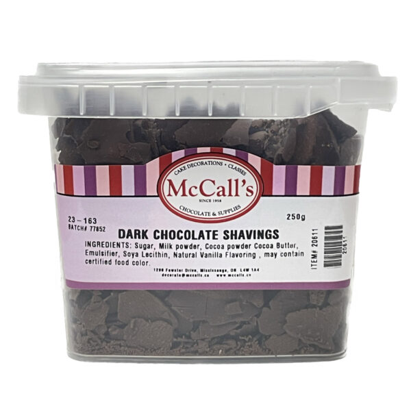 House Brand Dark Chocolate Shavings 200g Tub