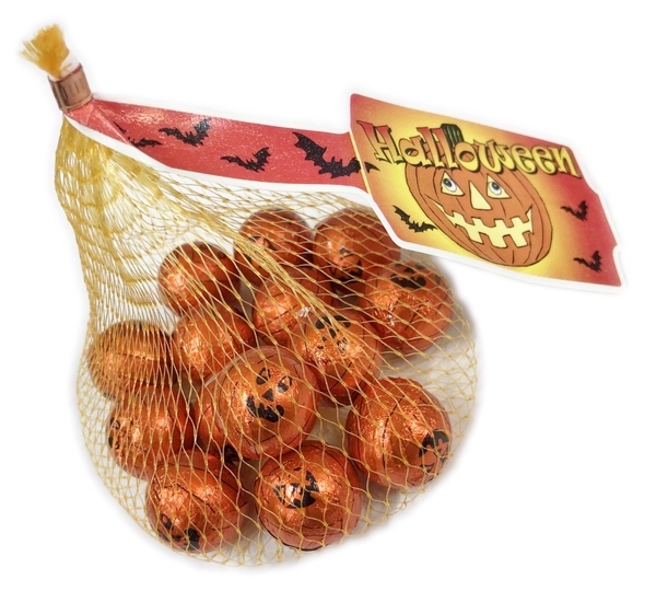 House Brand Halloween Chocolate Pumpkins Foil Wrapped 150g Bag