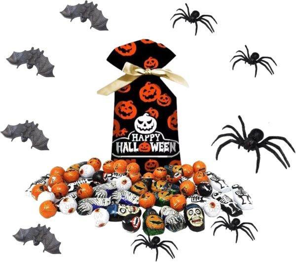 House Brand Halloween Chocolate Pumpkins Foil Wrapped 150g Bag - Image 4