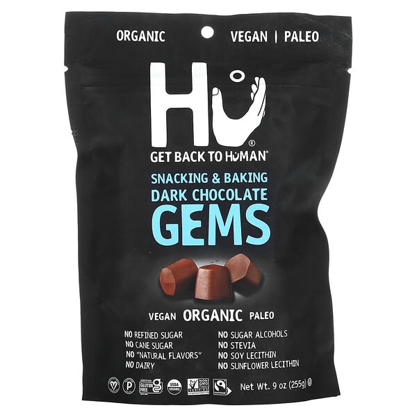 Hu Chocolate Gems for Baking 255g Bag