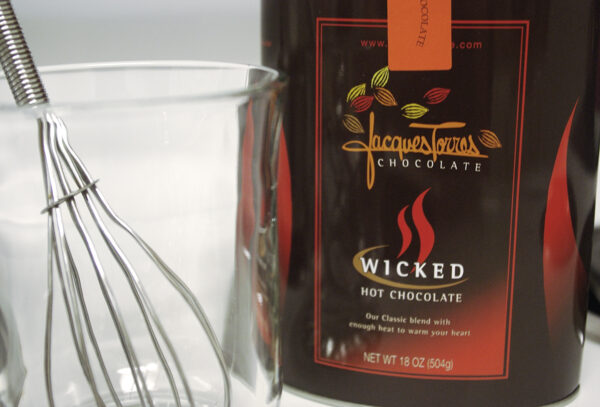 Jacques Torres Hot Chocolate Mix Wicked (Spicy) 510g Tin - Image 4